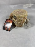 Aboriginal Birch Bark & Hide Drum, Vintage Markets Of The World Collectible E3. Fixed Price $6.99.