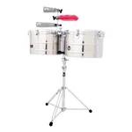 Lp Latin Percussion 15" & 16" Stainless Steel Timbale Drums Prestige Thunder Set. Fixed Price $879.99.