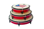 Dp Music Set Panderos - Pleneras Pvc Drums With Puerto Rico Flag Nylon C.... Fixed Price $79.95.