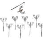 Dkuwbjas 8PIECE M6 Chrome Drum Hardware Pack Tension Rods, Lugs & Claws Set .... Fixed Price $20.97.