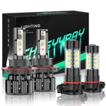 For Dodge Nitro 2010-2012 4PCS Led Faro Alto Y Bajo + Fog Light Kit De Bombillas. Fixed Price $27.99.