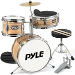 Pyle 3 Pcs Set Beginner Junior Drummer Kit-adjustable Throne -natural. Fixed Price $109.99.