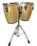 Zenison Latin Percussion Conga Drums Stand 9" & 10" Inch Heads Natural Wood. Fixed Price $189.99.