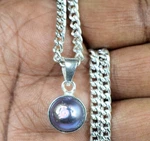 Natural 7.45 Ct Tahitian Black South Sea Pearl Round Gemstone Pendant See Video. Fixed Price $24.49.