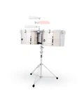 Latin Percussion LP1516-S 15" And 16" Prestige Thunder Timbales Stainless. Fixed Price $929.99.