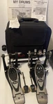 Vtg Pearl P-2002C Black Power Shifter Double Bass Pedal Chain Drive Case. Fixed Price $349.00.