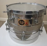 Latin Percussion / Lp Tito Puente Approx. 14" & 15" Timbales Drums - Stainless. Fixed Price $550.00.