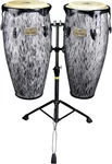 Tycoon Percussion 10" & 11" Conga Drums W/ Stand - Steel Series. Fixed Price $539.99.