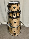 Mapex Saturn Exotic Maple Burl 4-PIECE Drumset With All Hardware And Bags. Fixed Price $1500.00.