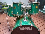Yamaha Custom Drumset, 5-PIECE, Turquoise Maple, Excellent Condition.. Fixed Price $3810.00.