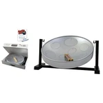 Jumbie Jam Steel Drum Kit Table Top Stand - Silver Pan #W1084. Fixed Price $199.95.