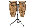 Latin Percussion Aspire 10" 11" Conga Set With Double Stand - Havana Caf. Fixed Price $569.99.