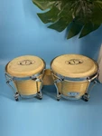 Gp Percussion Drums Set Wood Bongos Natural Heads As-is. Fixed Price $42.50.